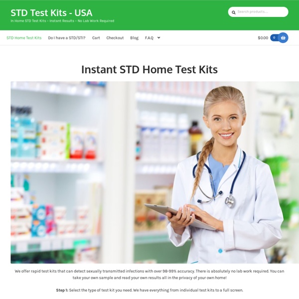 Instant STD Home Test Kits - STD Test Kits - USA