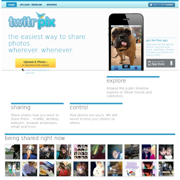Instantly share and upload photos to Twitter