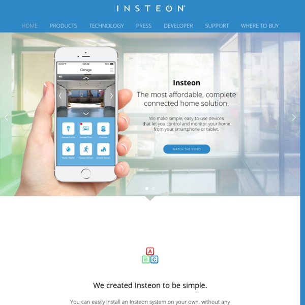 INSTEON - Wireless Home Control Solutions for Lighting, Security, HVAC, and A/V Systems