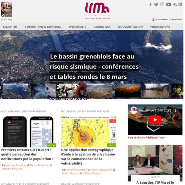 IRMa : Institut des Risques Majeurs de Grenoble (Rhône Alpes)