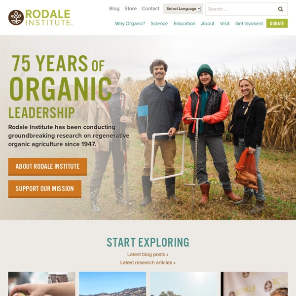 Rodale Institute, Organic Pioneers since 1947