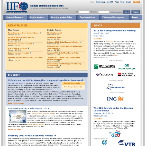 The Institute of International Finance, Inc.