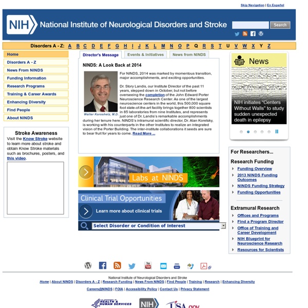 Nat'l Inst of Neurological Disorders & Stroke (NINDS)