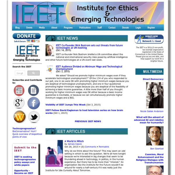 Institute for Ethics and Emerging Technologies