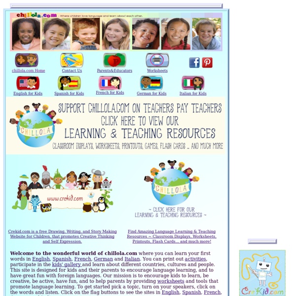 Foreign Language Learning for Kids - Spanish French German Italian and English instruction for Children