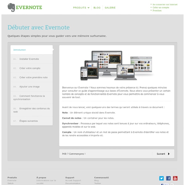 Débuter avec Evernote