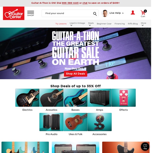 Guitars, Musical Instruments, and Musical Equipment from Guitar Center