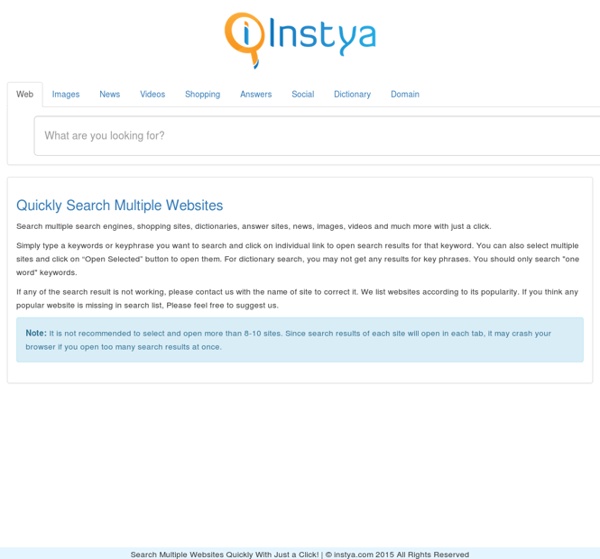 Instya MultiSearch