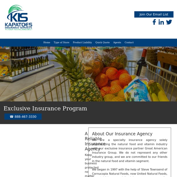 Insurance for Food Available at Kapatoes Insurance