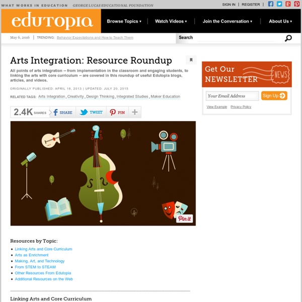 Arts Integration: Resource Roundup