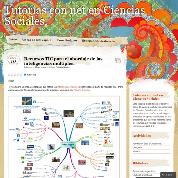 Recursos TIC para el abordaje de las inteligencias múltiples. « Tutorías con net en Ciencias Sociales.