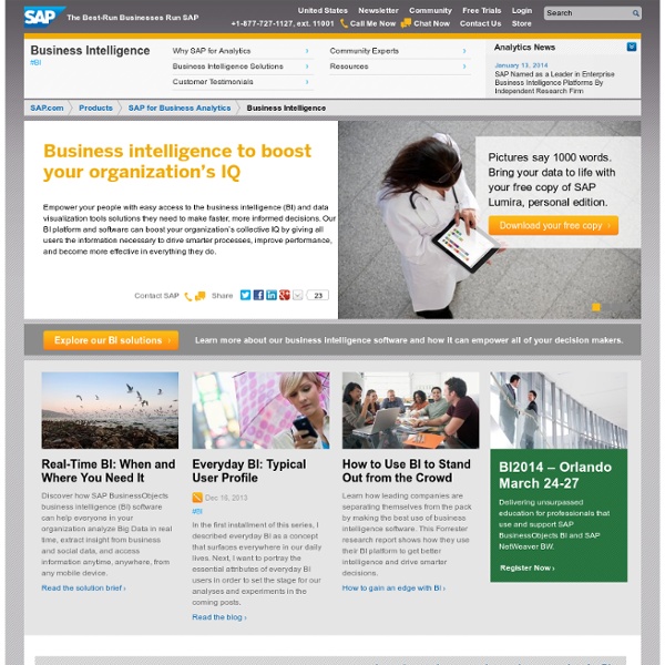 UK - SAP BusinessObjects: Free Trials