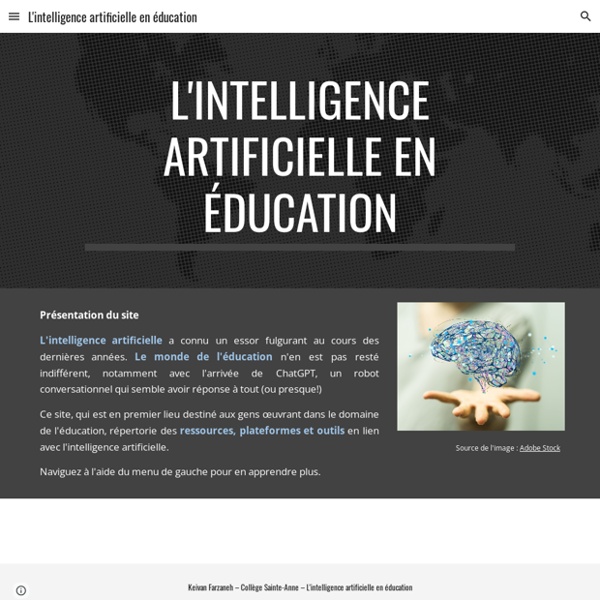 L'intelligence artificielle en éducation