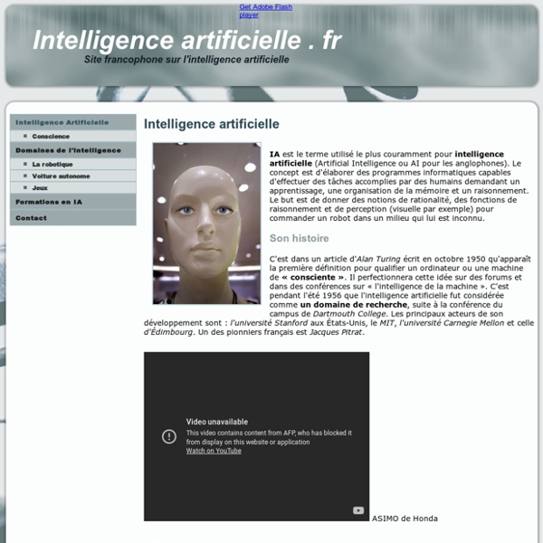 Site francophone sur l'intelligence artificielle