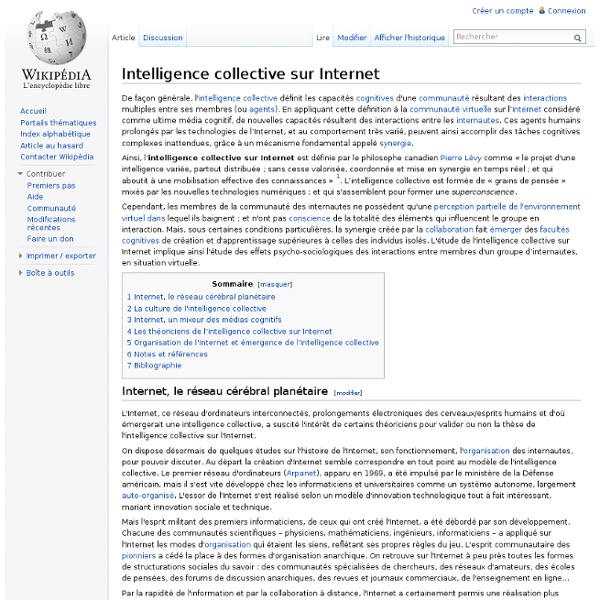 Intelligence collective sur Internet