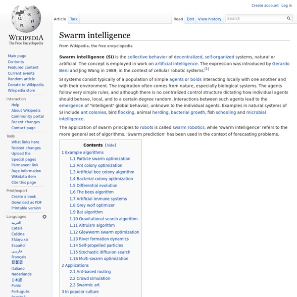 Swarm intelligence