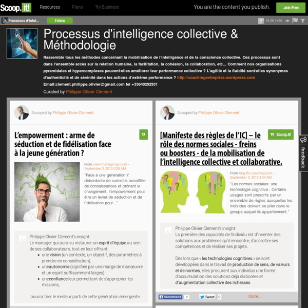 Processus d'intelligence collective & Méthodologie