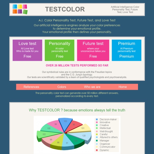 FREE color personality test, mood test, love test.