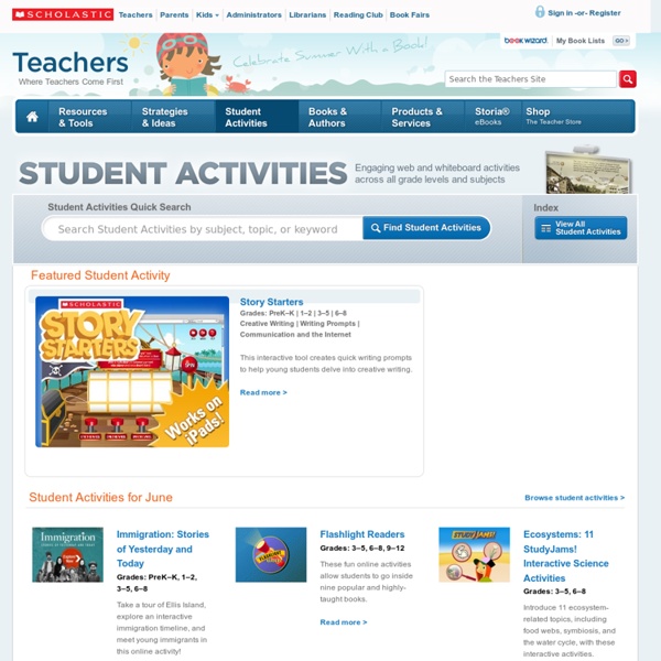 Interactive Learning and Reading Activities for Students in Grades PreK-12