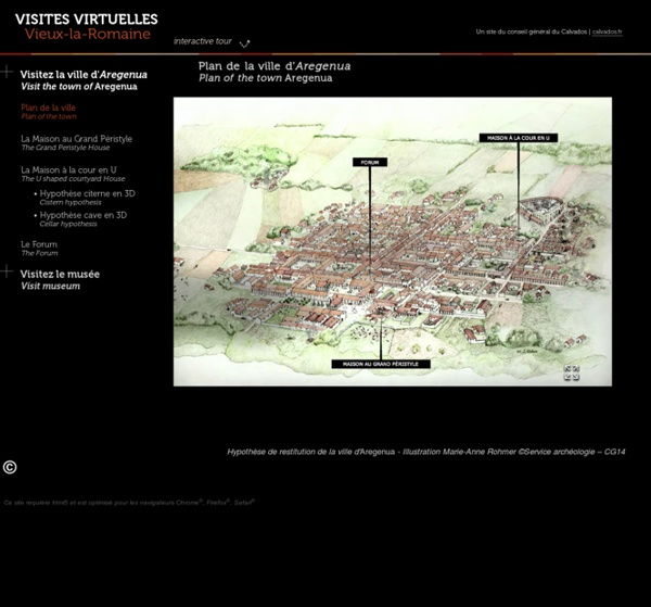 Visite interactive du site archéologique de Vieux-la-Romaine, Calvados - Basse-Normandie