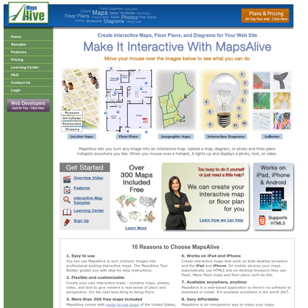 Interactive Maps, Floor Plans, And Diagrams