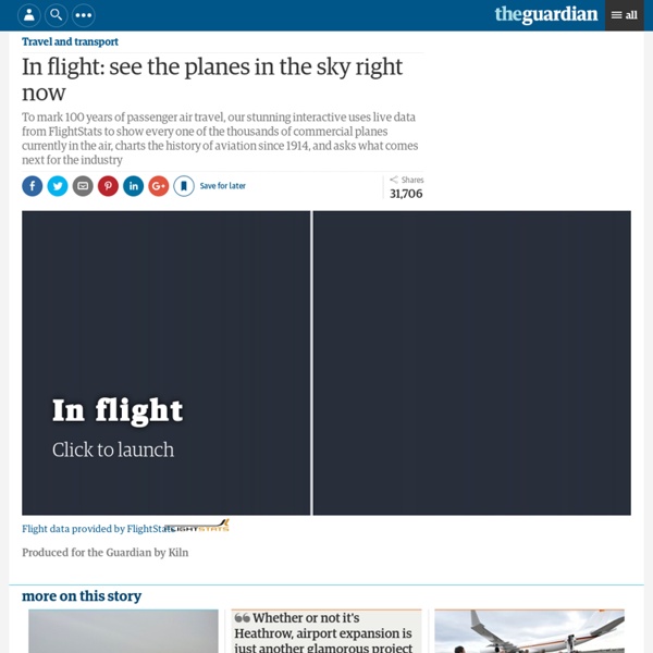 Flights interactive: see the planes in the sky right now