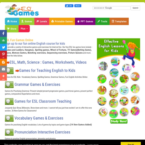 Free ESL Fun Games & Interactive Exercises Online