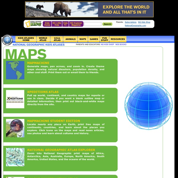 Maps: Interactive Atlases, Continent and Country Maps, Print Maps, Resources
