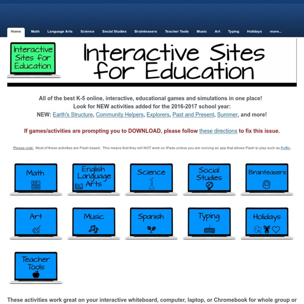 Interactive Learning Sites for Education - Home