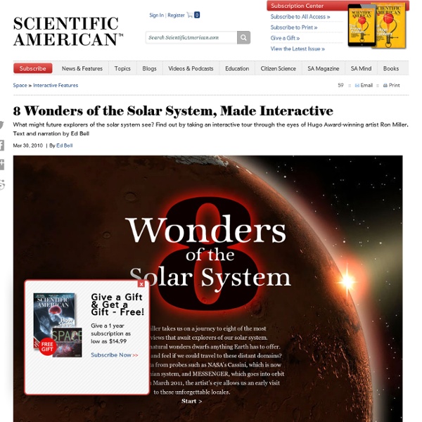 8 Wonders of the Solar System, Made Interactive