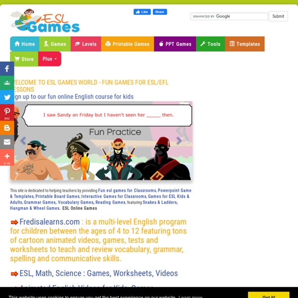 Free ESL Fun Games, Interactive Grammar & Vocabulary Games for Classrooms