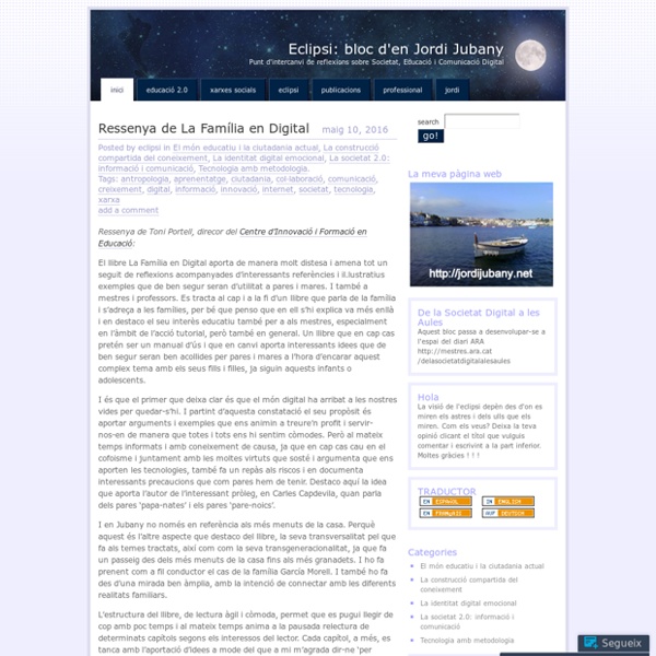 Eclipsi: bloc d'en Jordi Jubany