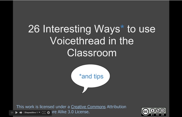 26 Interesting Ways to use Voicethread in the Classroom