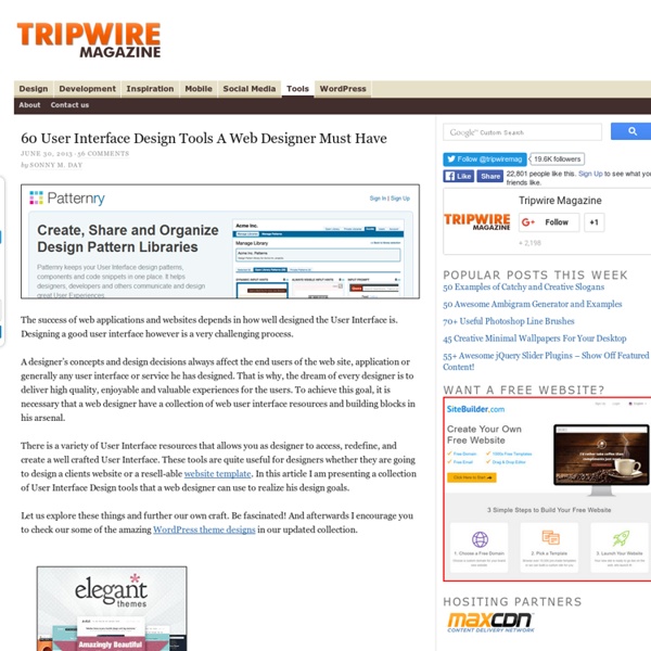 Download free software User Interface Design Tools A  Designer Must