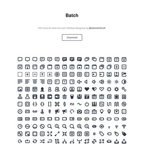 300+ Icons for Web & User Interface Design