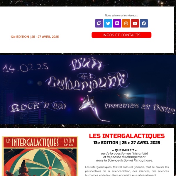 Les 12e Intergalactiques de Lyon