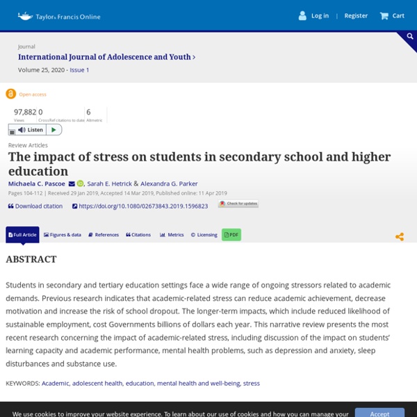 The impact of stress on students