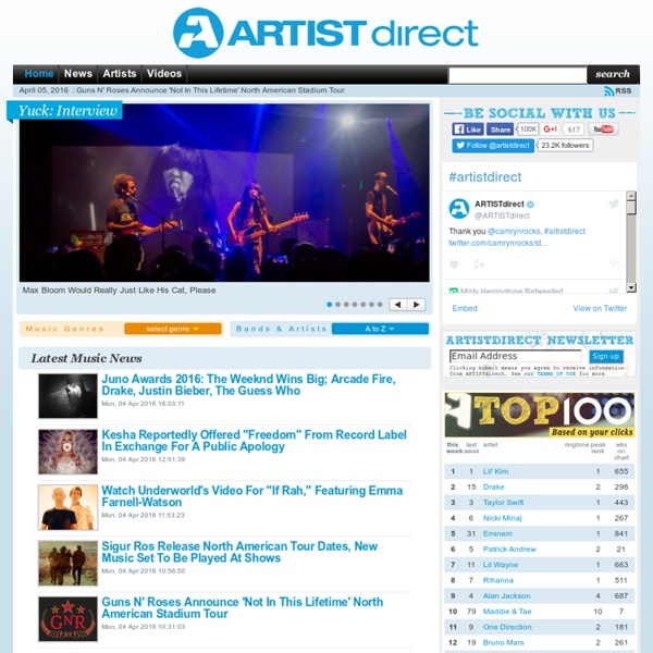 Free Music Download, New Bands, Music Videos & Pictures, International Online Music & CD's: ARTISTdirect Network