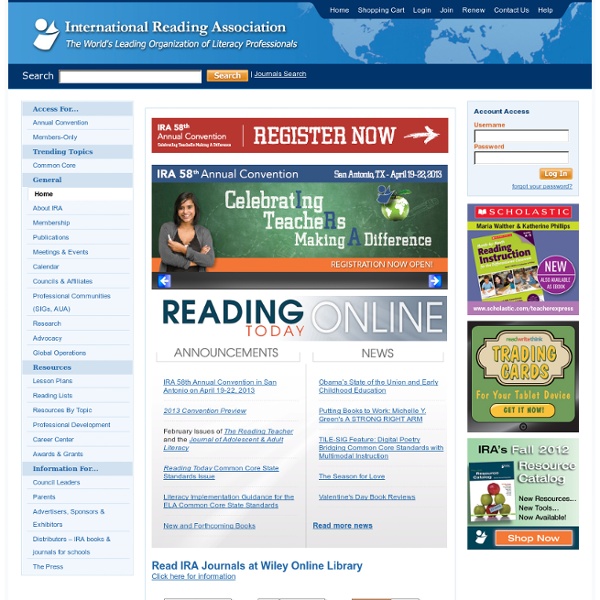 International Reading Association home page