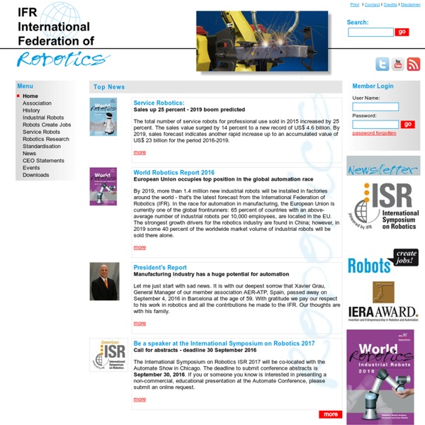 Home - IFR International Federation of Robotics