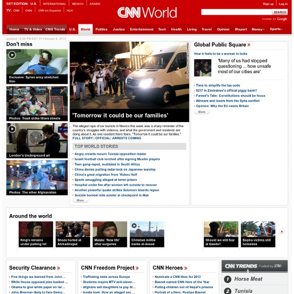 World News - International Headlines, Stories and Video from CNN.com