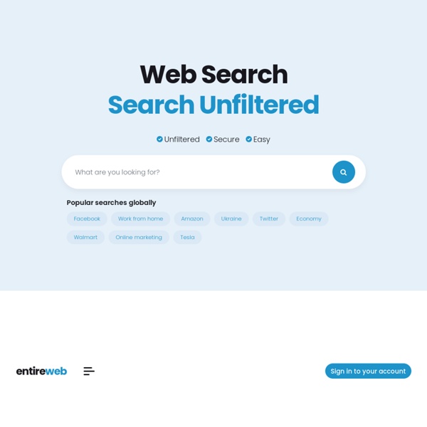 Entireweb Search Engine - Web Search