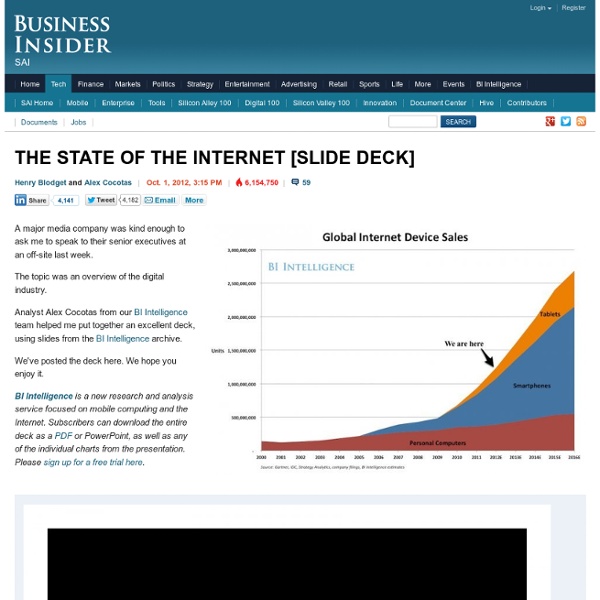 The State Of The Internet [SLIDE DECK]