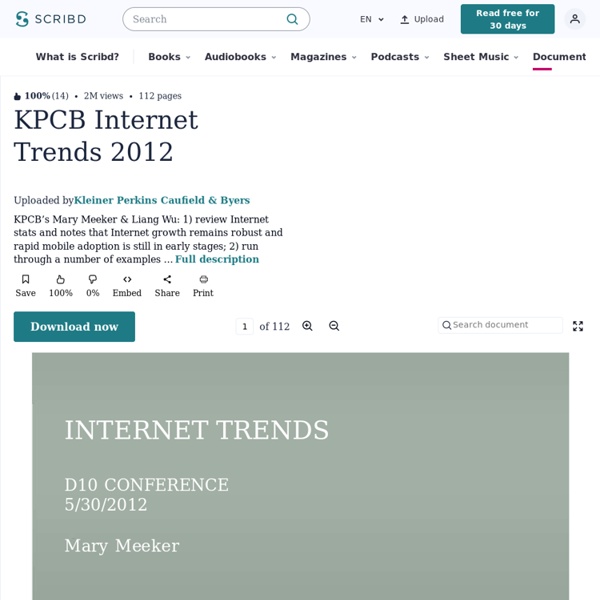 KPCB Internet Trends 2012