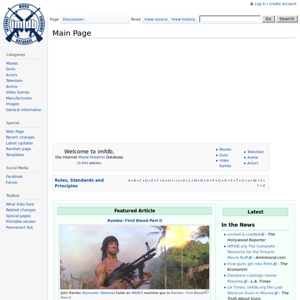 Internet Movie Firearms Database - Guns in Movies, TV and Video Games