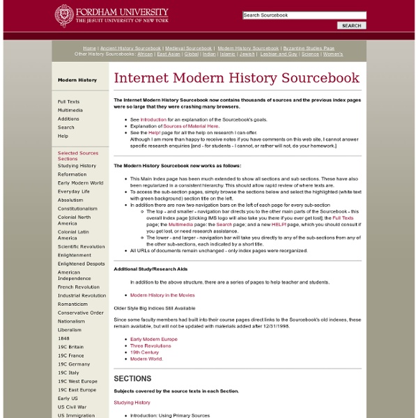 Internet History Sourcebooks