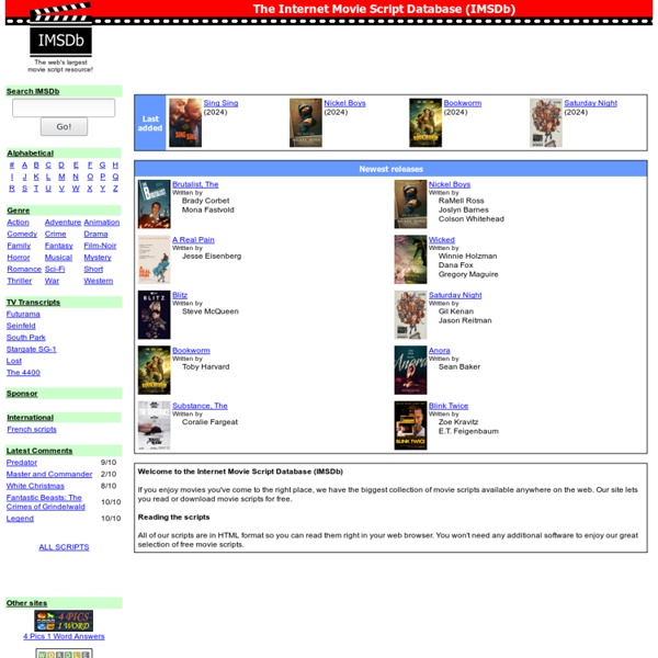 The Internet Movie Script Database (IMSDb)