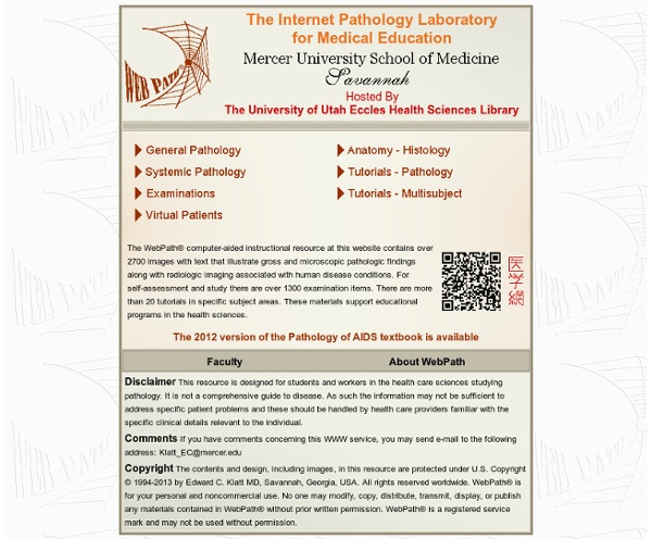 WebPath: The Internet Pathology Laboratory