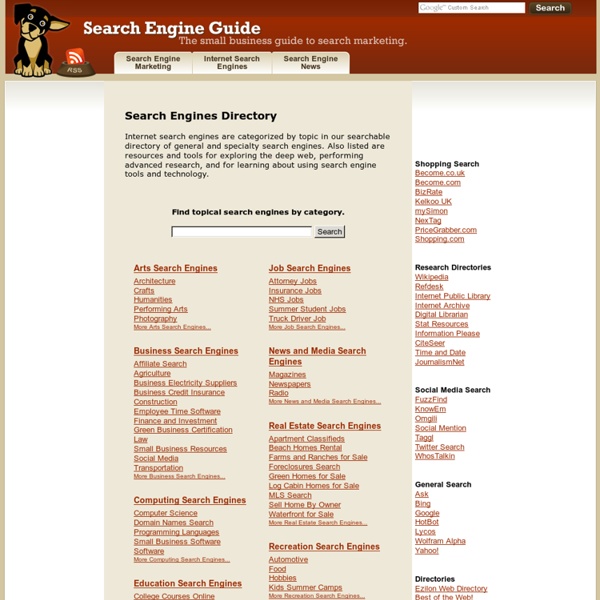 Internet Search Engines - Search Engine Guide Blog