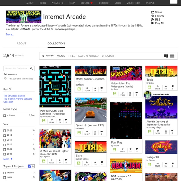 Internet Arcade : Free Software : Download & Streaming